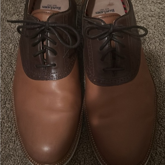 Polo by Ralph Lauren Two-Tone Brown Oxfords - Picture 3 of 5